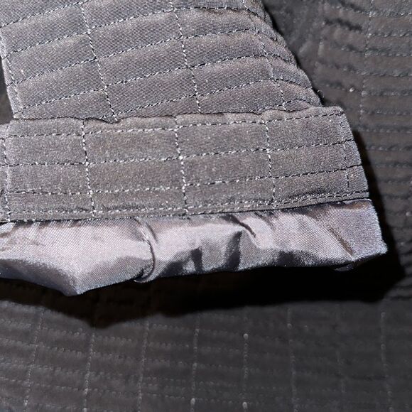 ESPRIT M Black Quilted Lightly Insulated Hooded Full Zip Jacket - Picture 14 of 14